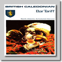 Bar Tariff - April 1973.....